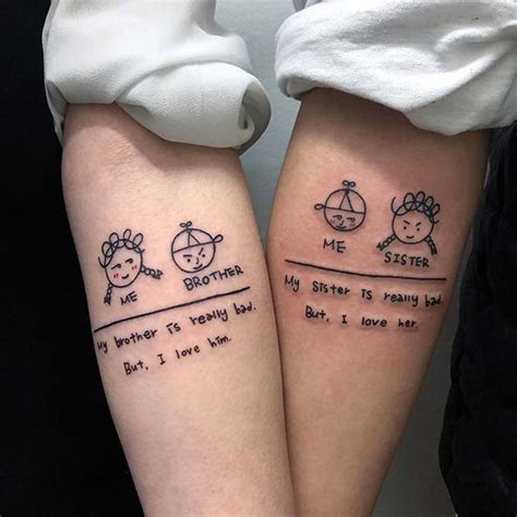 tatuajes de 7 hermanos|125 Tatuajes para mostrar el amor entre hermanos y。